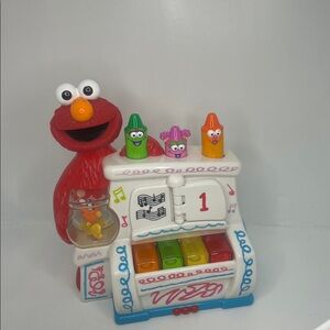 2002 Elmo's World Mattel Sesame Street Play & Pop Talking Musical Piano